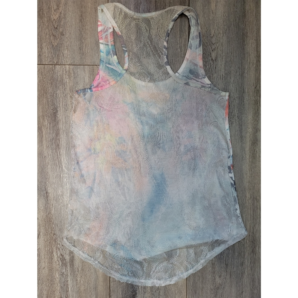 Multicolor Print Racerback Tank - Picture 6 of 8